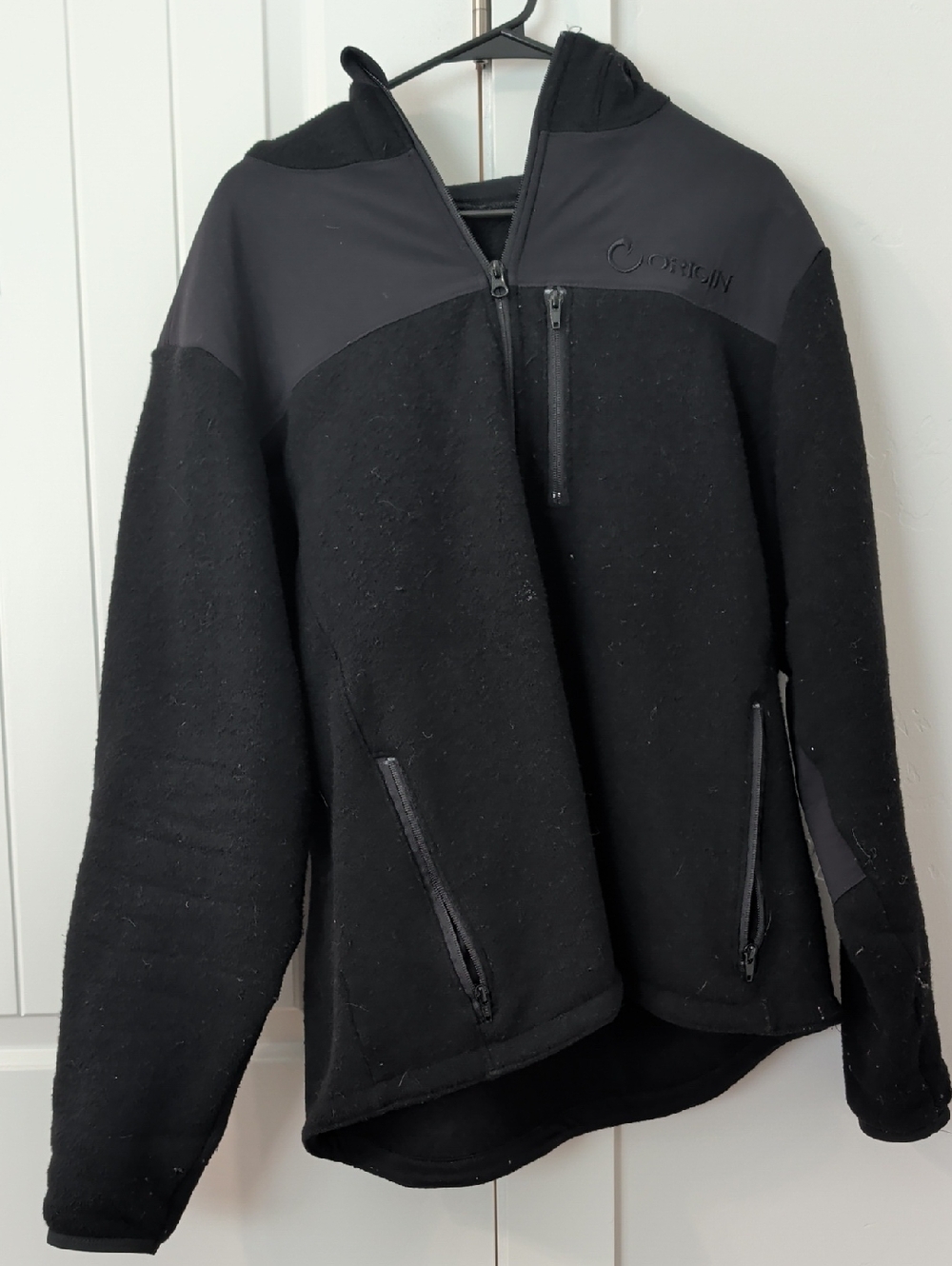 Origin USA Stealth Wool Hooded Jacket — Size L